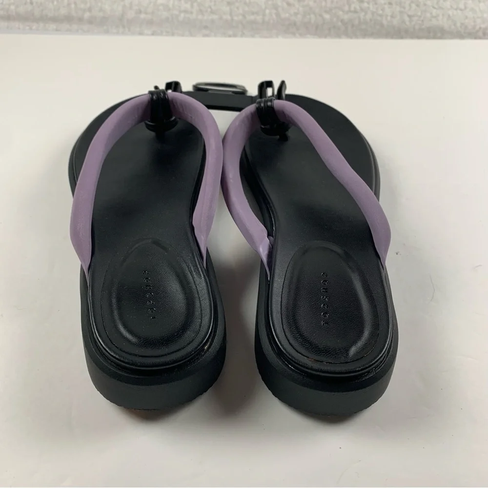 TOPSHOP PHARO Chunky Toe Sandals Black Purple Women's size 7.5‎ NWT 7326
